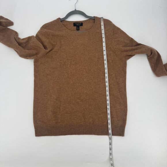 NWOT Charter Club Women XL Crewneck Long Sleeve Cashmere Brown Pullover Sweater - Picture 7 of 7